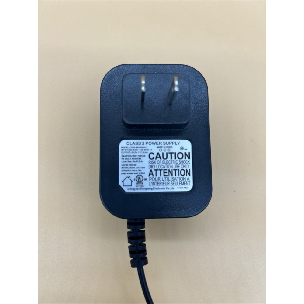 Genuine OEM Shark Vacuum AC Adapter 24.8V 0.8A Power Supply Cord DK33-248080H-U
